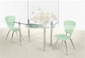 Dining table and chair, designs glass dining table set