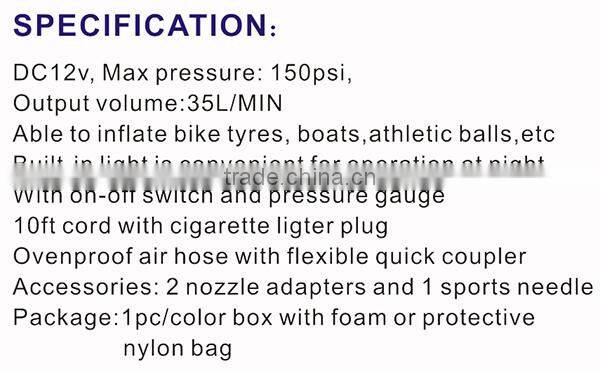 Wholesale Cheap China Car Air Compressor Pump SQL-127
