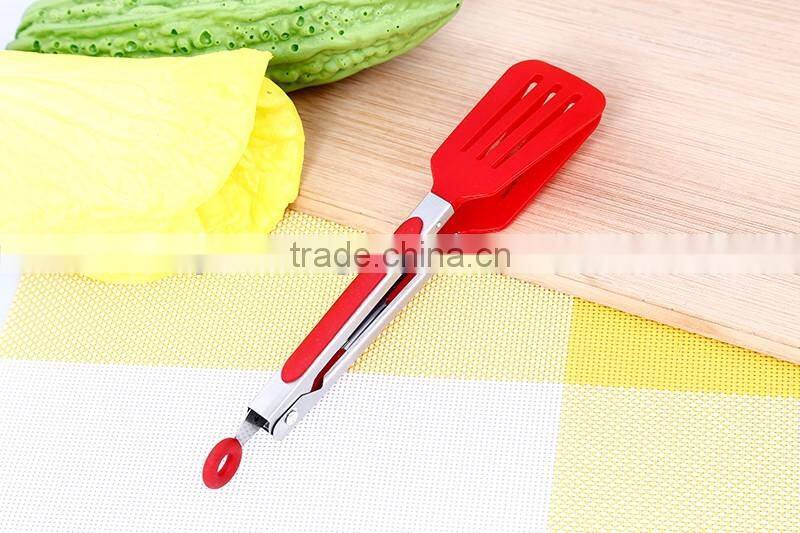 Restaurant Nylon Food Bread Tongs Stainless Steel