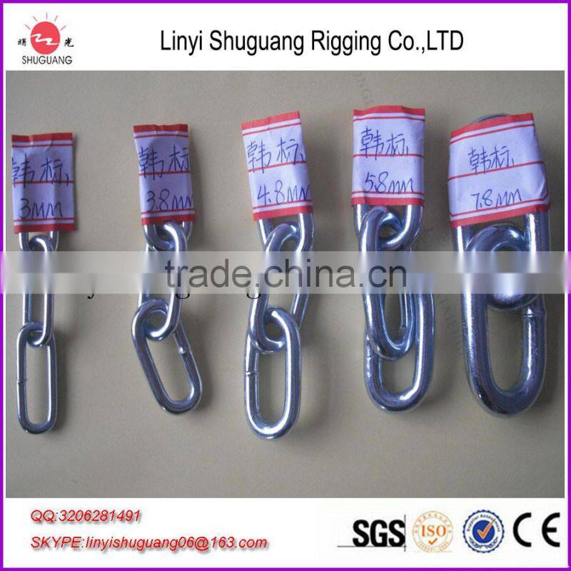 Galvanized Grade 30 Proof Coil Chain With Different Size
