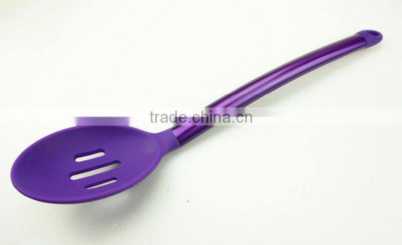 32008 New coated colorful stainless steel tube silicone Kitchen Utensils