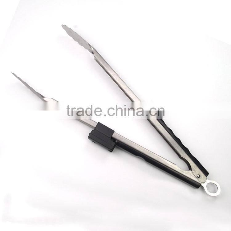 BBQ large food tongs with LED light
