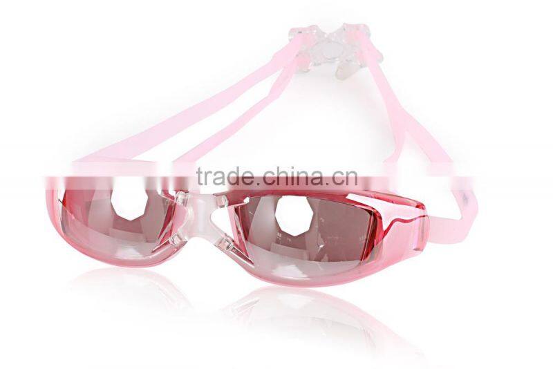 Best Selling Non Fog One Piece Silicone Mirrored Swim Glasses