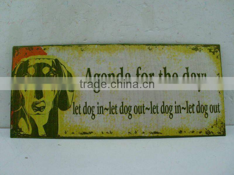 Good Sale 5-1/8''H Ourdoor Metal Plate Sign for Garden Decoration