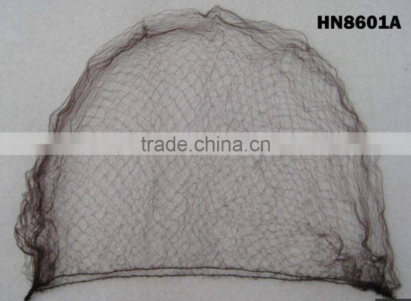 White Nylon mesh hairnet/big mesh size and made with very thin nylon