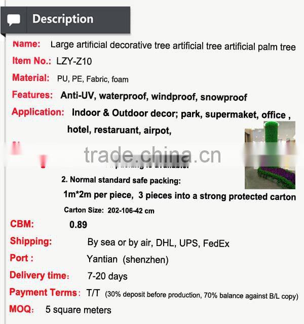 Fake wall hanging plant vertical garden artificial green plants wall