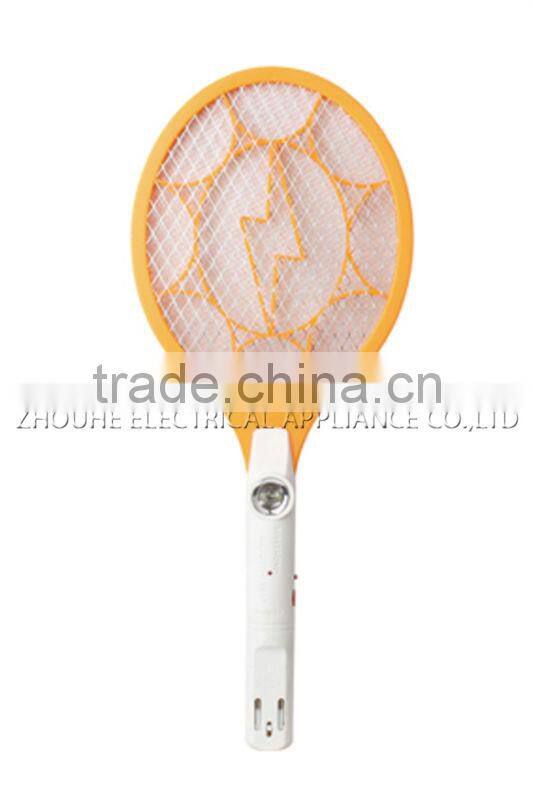 2014 ZHOUYU upgraded mosquito racket with flashlight