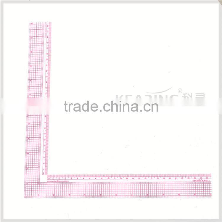 Kearing High Quality L Shaped Ruler 8'' & 16cm Durable for Fashion Design Plastic Rulers # 5808