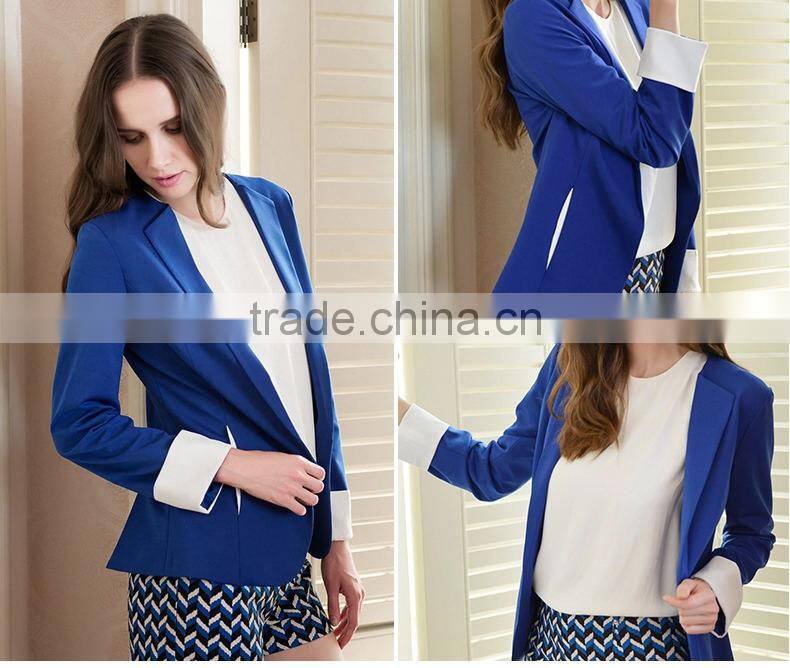 Jewelry Blue Leisure And Business Women's Suit