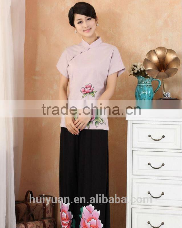 2014 newest woman hotel uniform design / working wear