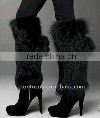 FASHION FAUX FUR LEG WARMERS