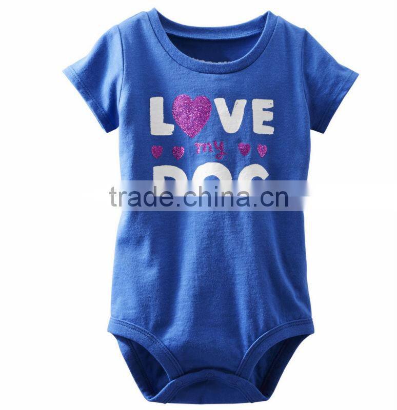 China guangzhou wholesale kid baby letter printing rompers for boys infant jumpsuit