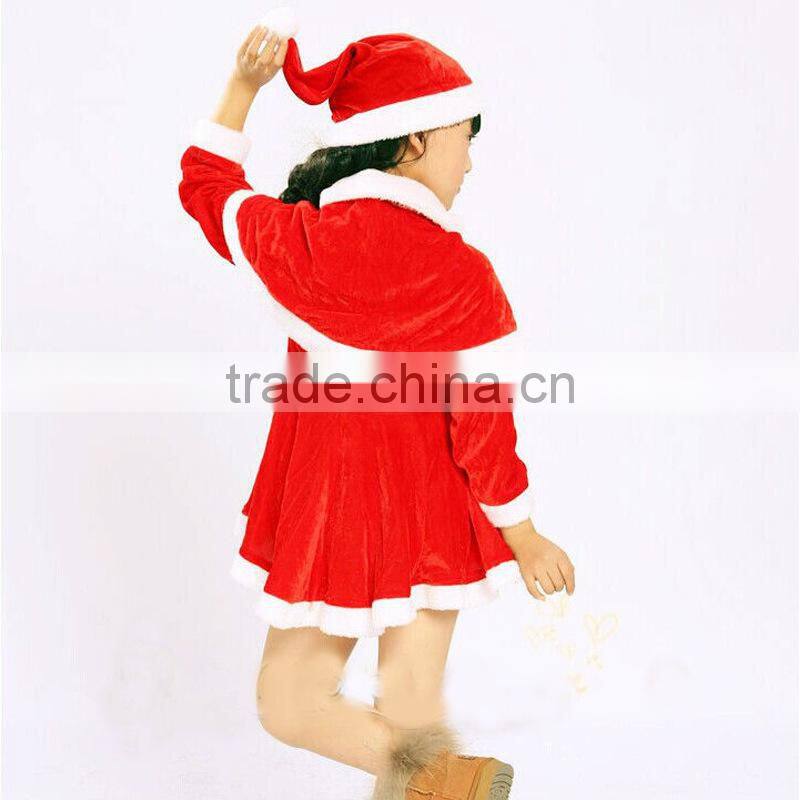 child christmas outfit clothing sets,cute little girls Christmas set 3 pieces set kids performance wear clothing