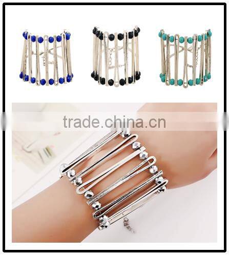 2016 fashion Arrow head cuff banlge vintage turquoise cuff bangles thin open cuff bangle