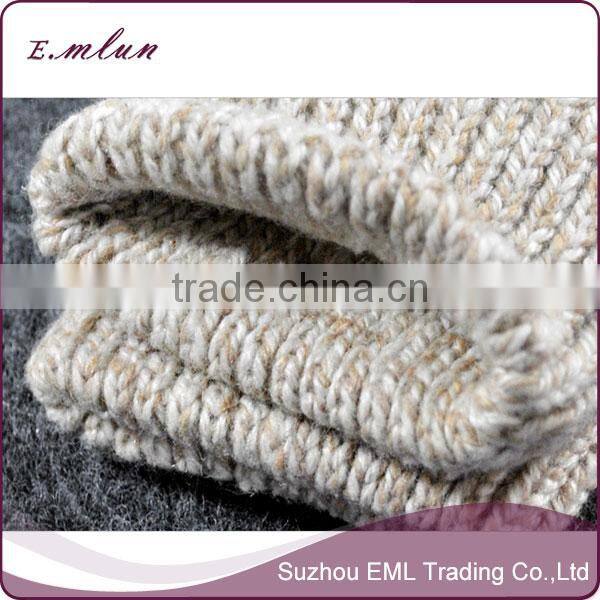 Double wool fleece warm gloves/thickening knitted glove