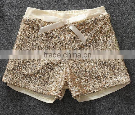 2017 new style baby sequin shorts pink sequin baby shorts wholesale