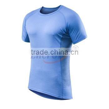 Wholesale merino wool short sleeve man t-shirt