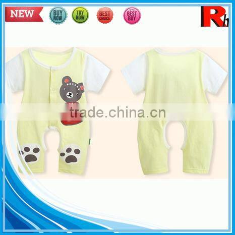 China alibaba short sleeve printing cotton funny cute design pretty organic price wholesale baby clothes