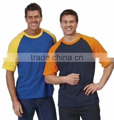 Custom printing Tri blend two tone t-shirt