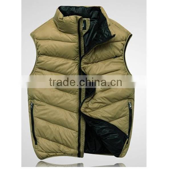2015 New Arrival Customized Outdoor Men Down Winter Vest,Down Apparel