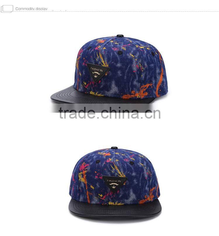 custom 5 panel cap fiat brim blank snapback cap