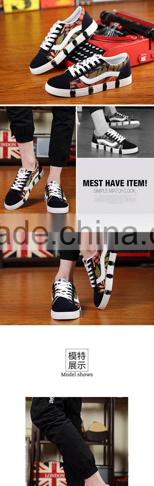 2016 New Desginer Trendy Shoes,Fashion Canvas Men Shoes