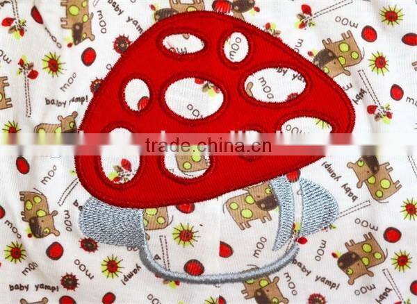 2016 new design cute embroirdery baby pants