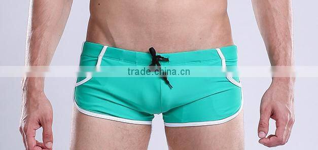 custom 100% polyester men swimming shorts