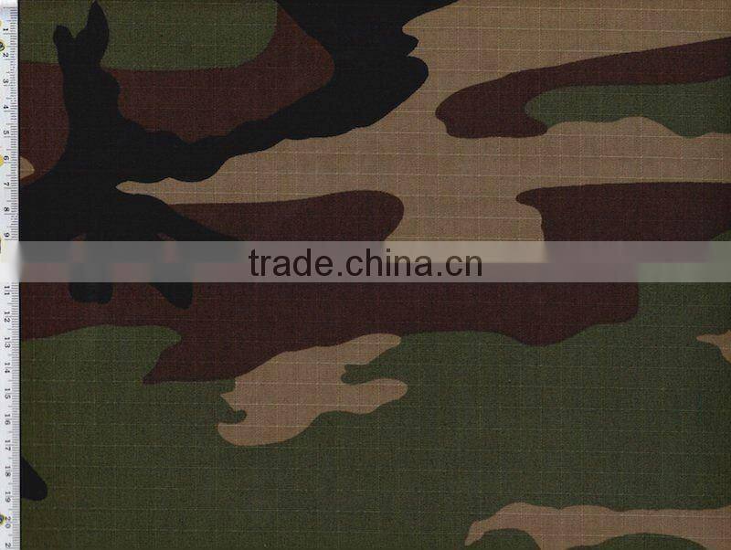 T/C FABRIC POLYESTER/COTTON 65/35% RIB STOP20x15,102X56 63'' CAMOUFLAGE PRINTED FABRICS FOR MILITARY WORK WEAR UNIFORMS