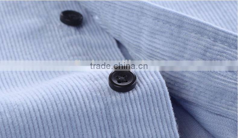 2014 New Style Fallow Jeans corduroy navy blue Shirt For Men corduroy shirt