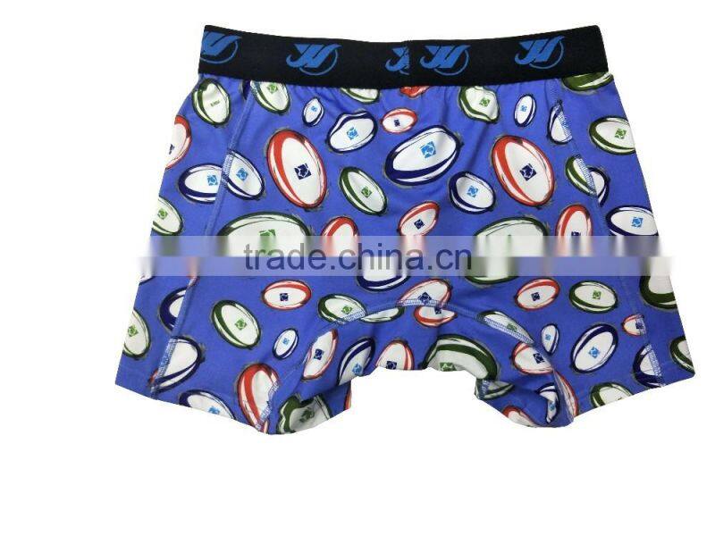custom men basic boxers underwear polyester/spandex