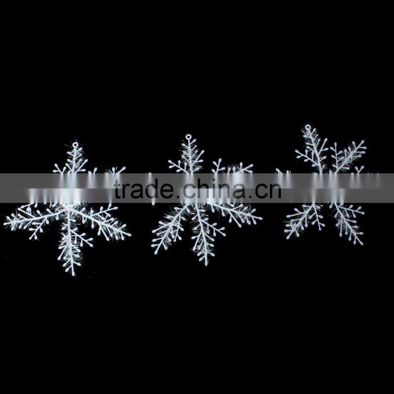 Wholesale White PVC Party Decoration Christmas Snowflake For Tree