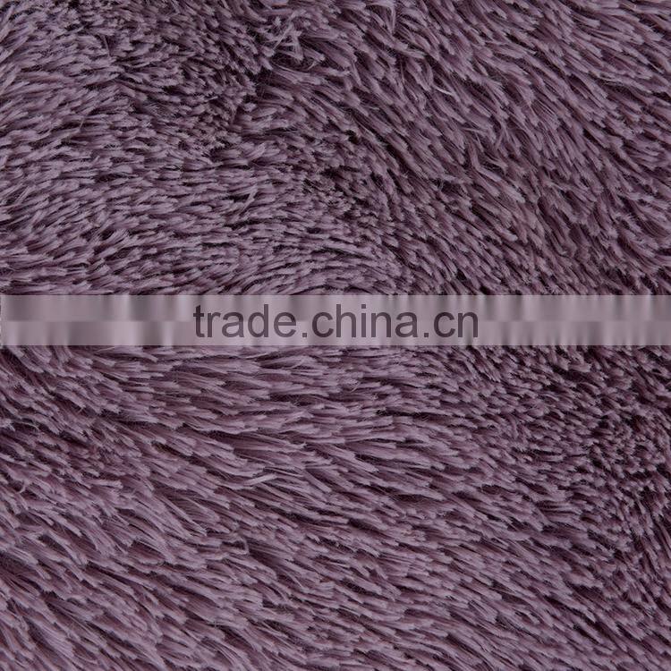 fashion pattern pv long pile fake fur throw micromink blanket