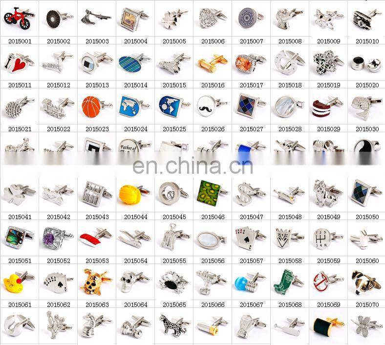 SHAMROCK CLOVER CUFFLINKS IN SILVER