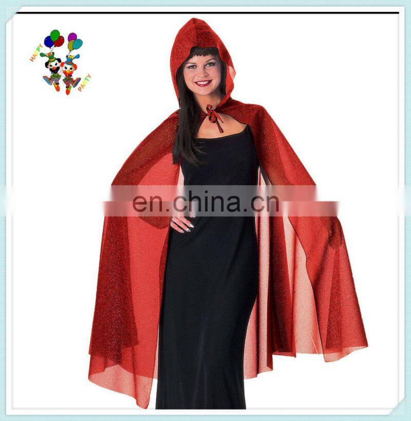 Adult Womens Halloween Party Red Hooded Fancy Dress Capes HPC-0527