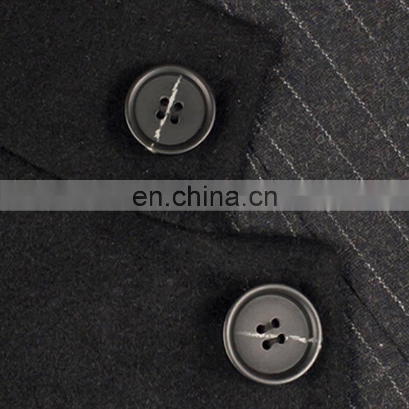 High quality fashion men's wool overcoat slim fit pure color trench coat