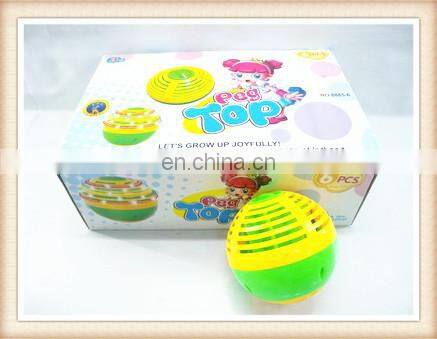 New product Plastic kids musical flash electric spinning top toy