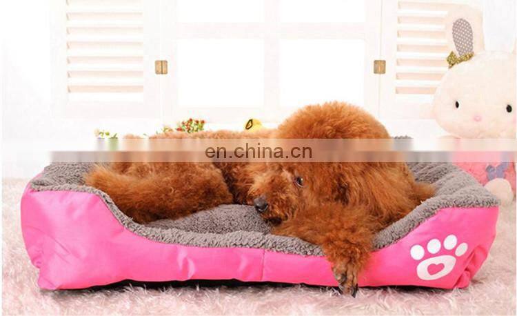 Paw logo printed funny soft stuffed plush pet house