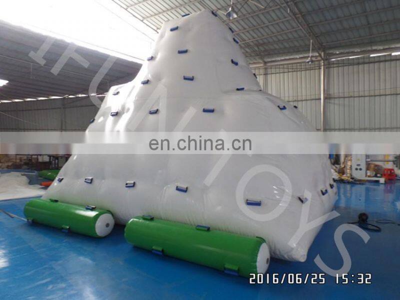 Factory Floating Giant Inflatable Iceberg For Water Climbing Games