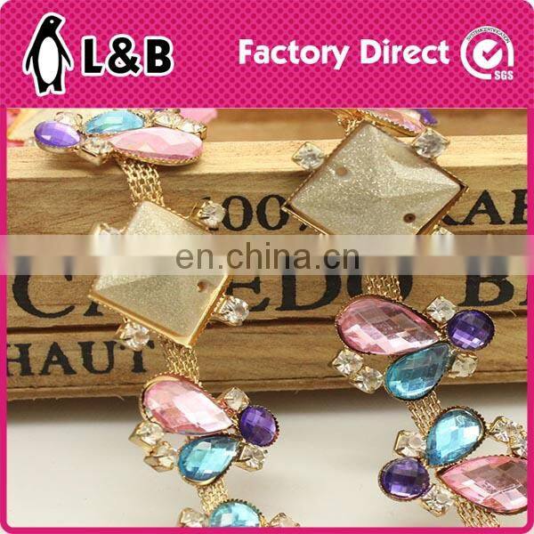 wholesale accessories dresses rhinestone cup chain