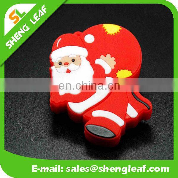 Soft rubber customized Christmas snowman usb flash drive for promotion