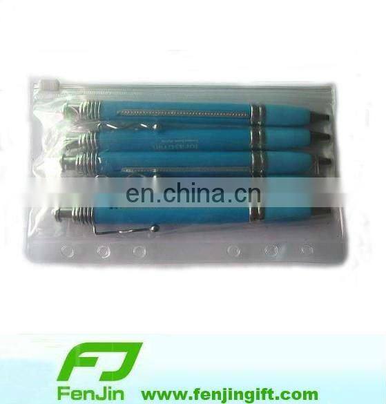 Cheap zipper pvc pen bag