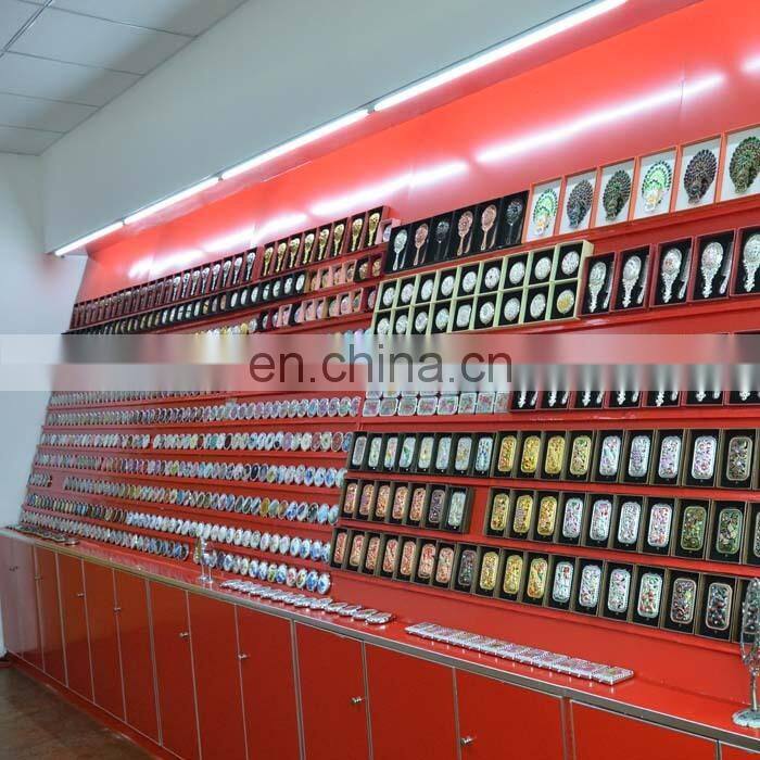 Magnetic closer pu leather compact pocket mirror