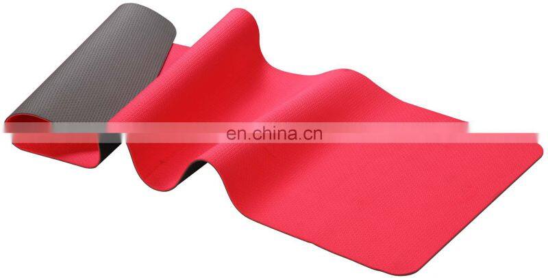 Custom printing Non slip TPE black yoga mat