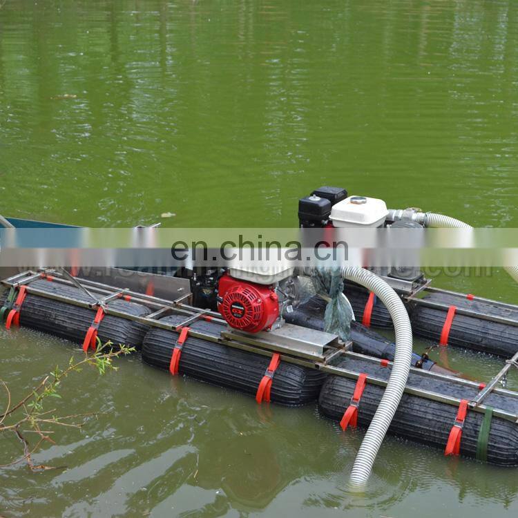 Chinese Mini portable gold dredger in small river