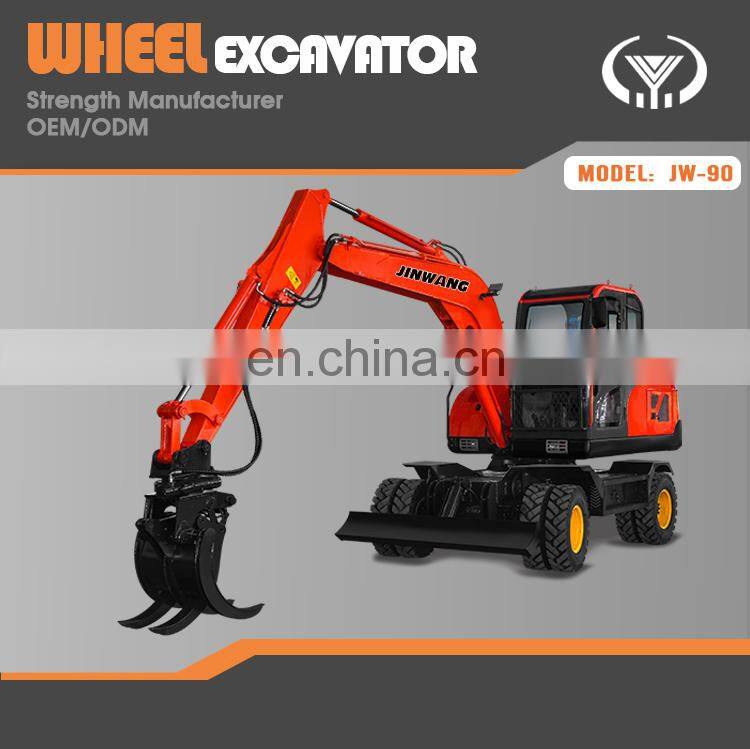 Engineering used 8 ton wheel excavator excavator for sale in dubai