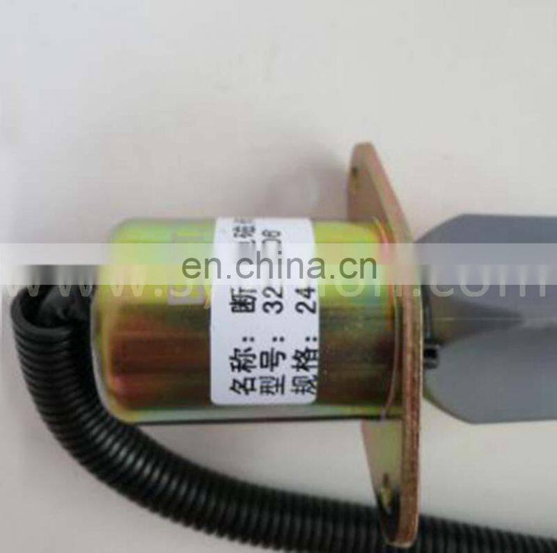 high performance diesel engine 6CT 24V fuel shutoff solenoid valve 3287406 Fuel Pump Solenoid for construction machinery parts