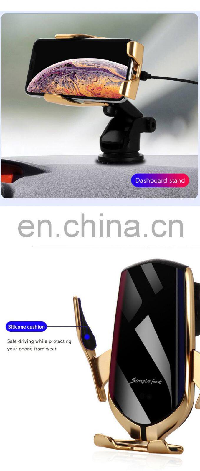 wireless car charger For iPhone X 8 For Samsung S9 Plus Mobile Phone Holder magnetic car wireless charger For HUAWEI P20