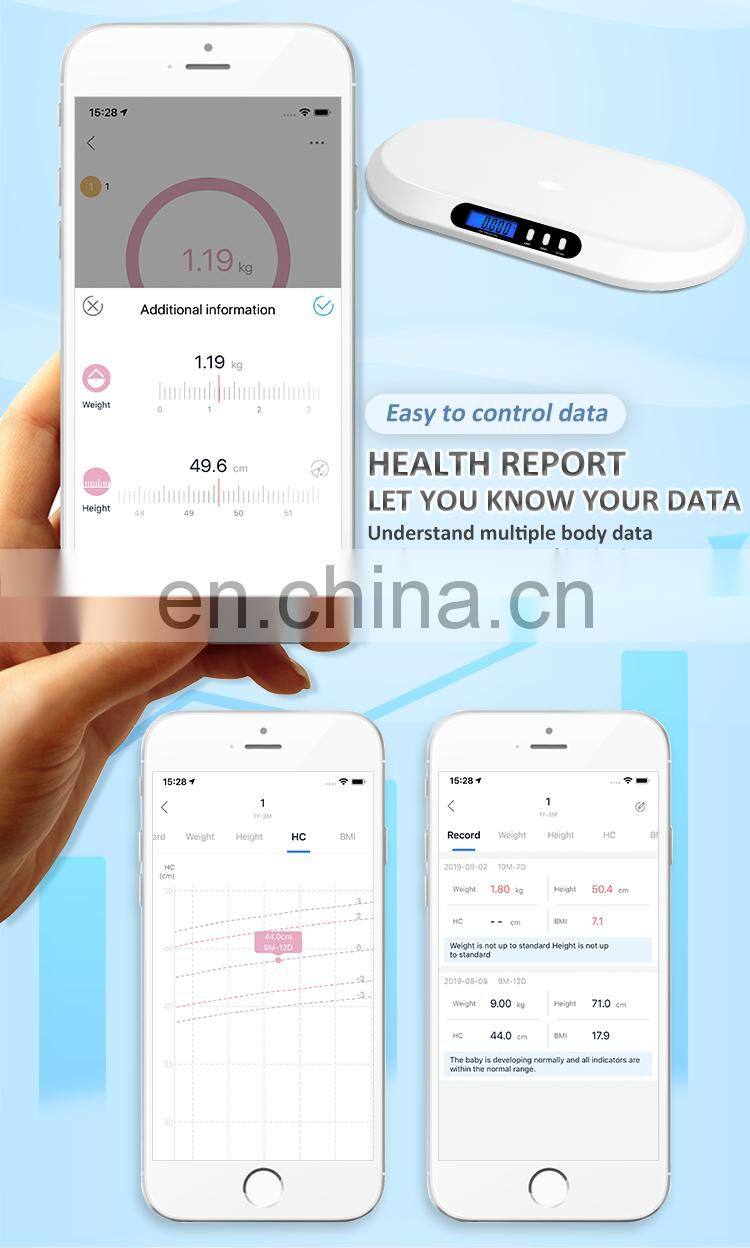 Smart Digital Weighing Scales 20Kg Digital Blue Tooth Baby Infant Weighing Scale