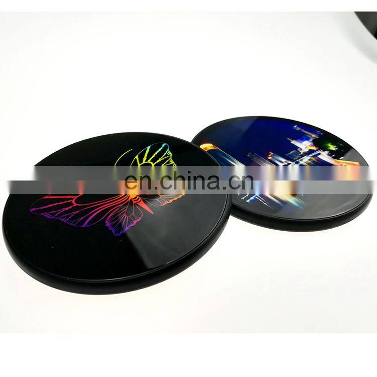 10W Fast Charging Charger Promotional Qi Wireless Charger with Customized Glowing logo